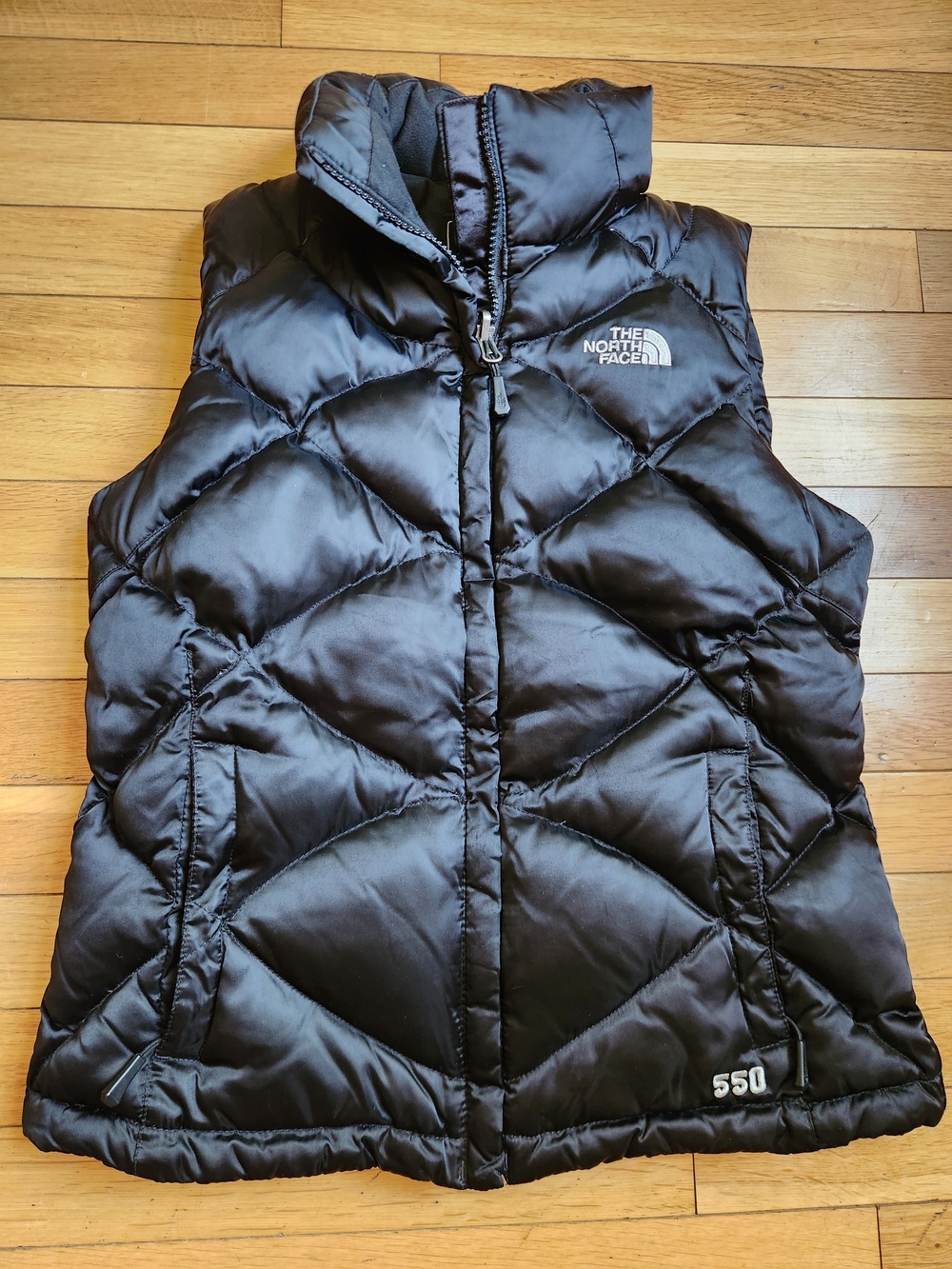The North Face Women's Black 550 Down Quilted Puffer Vest Gorpcore Winter, XS